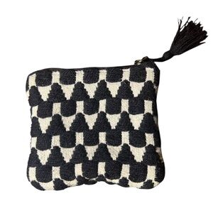 America &‎ Beyond Jacquard Black and White Patterned Women's Coin Purse